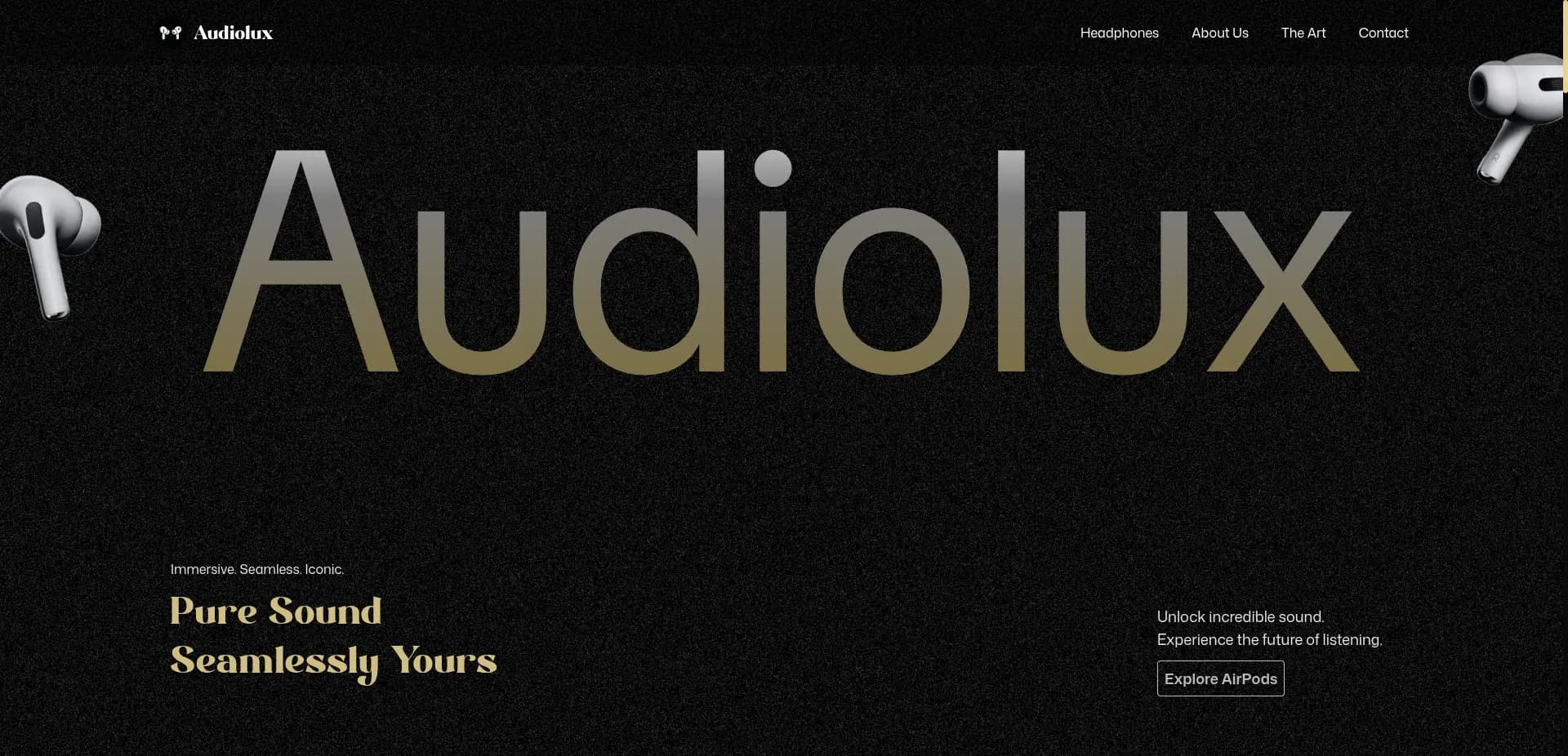 audiolux project showcase